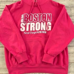 Boston Strong Pull-Over Hoodie‎ Sweatshirt